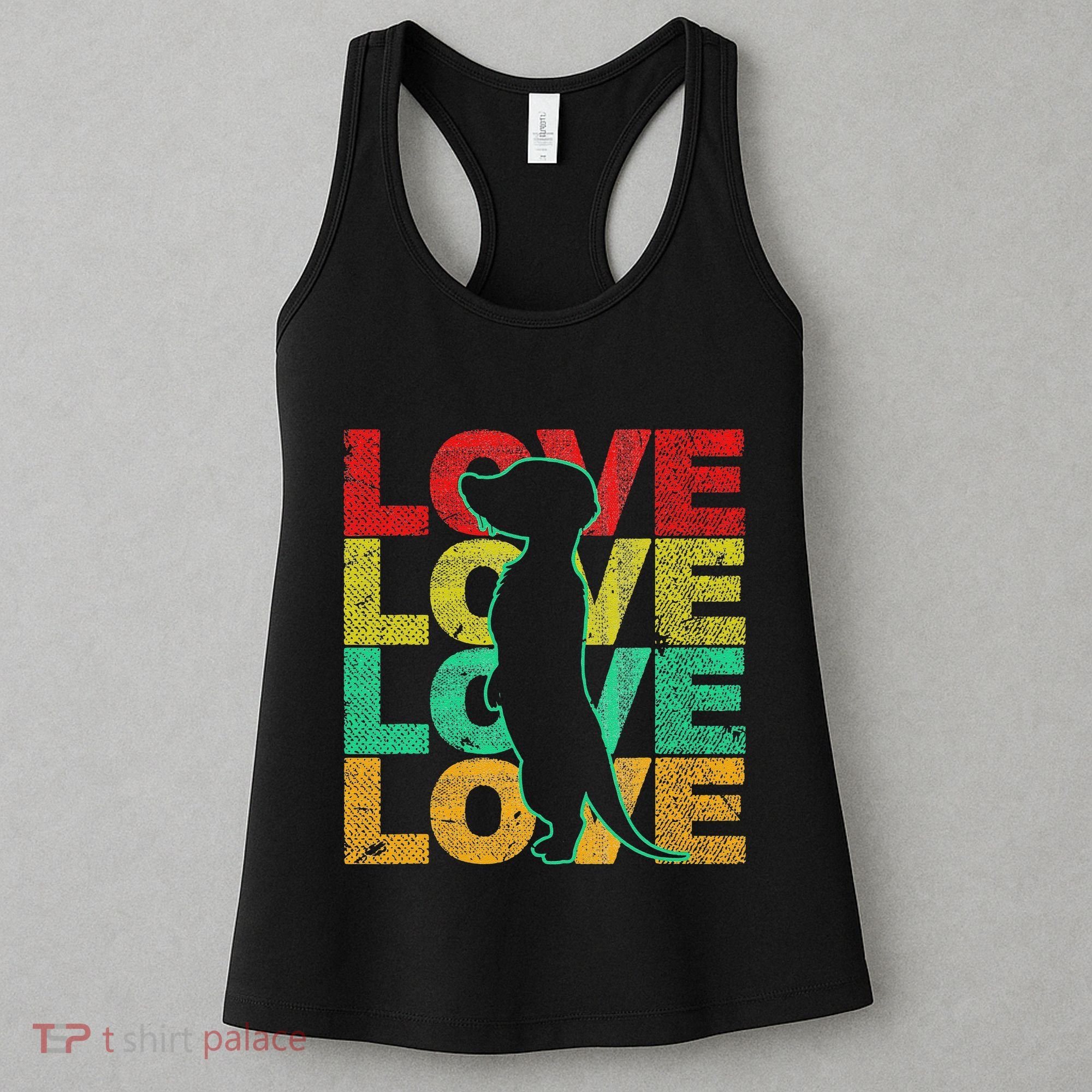 Love Meerkat Suricate Wilderness Africa Animals Zoo Wildlife Women's Tank Top