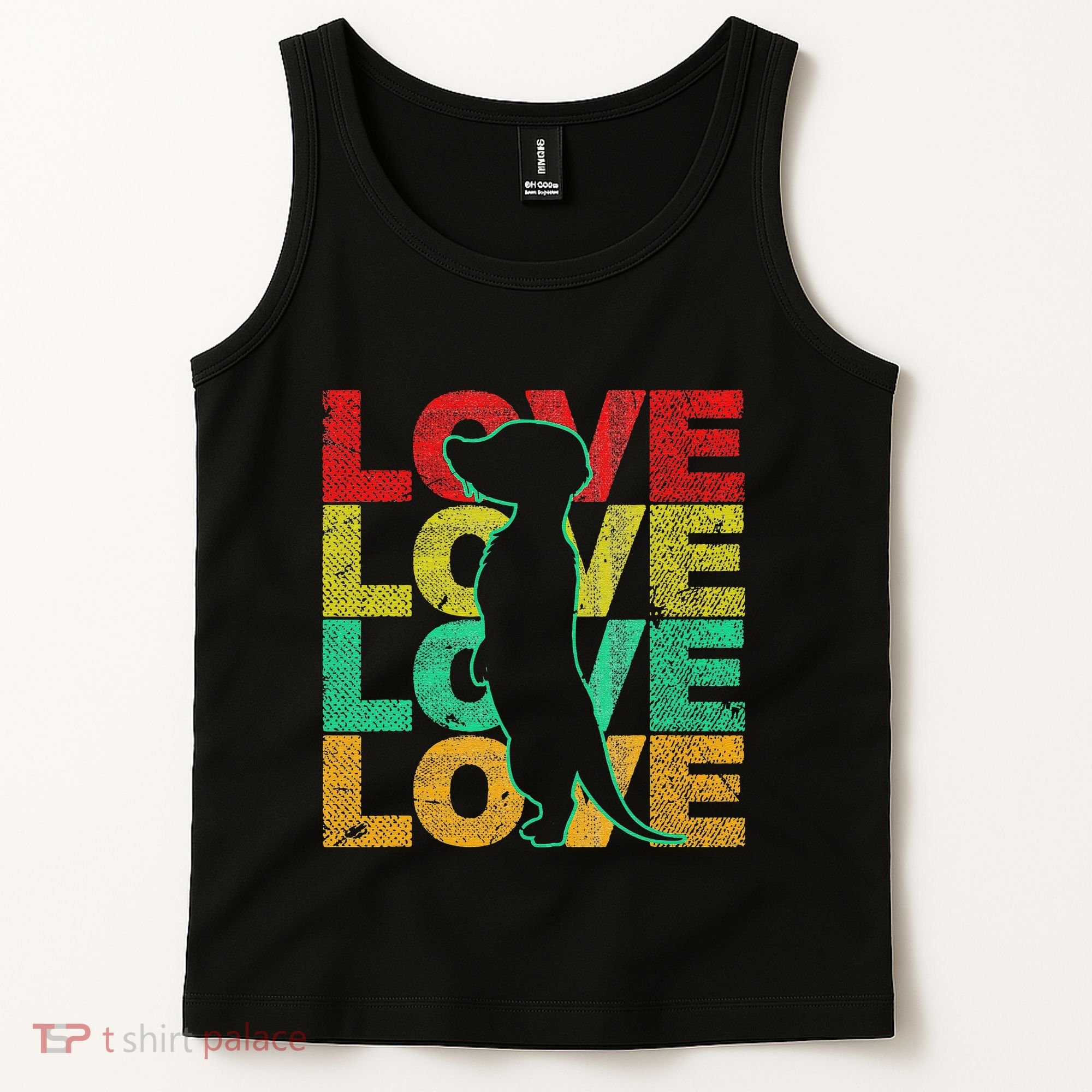 Love Meerkat Suricate Wilderness Africa Animals Zoo Wildlife Tank Top