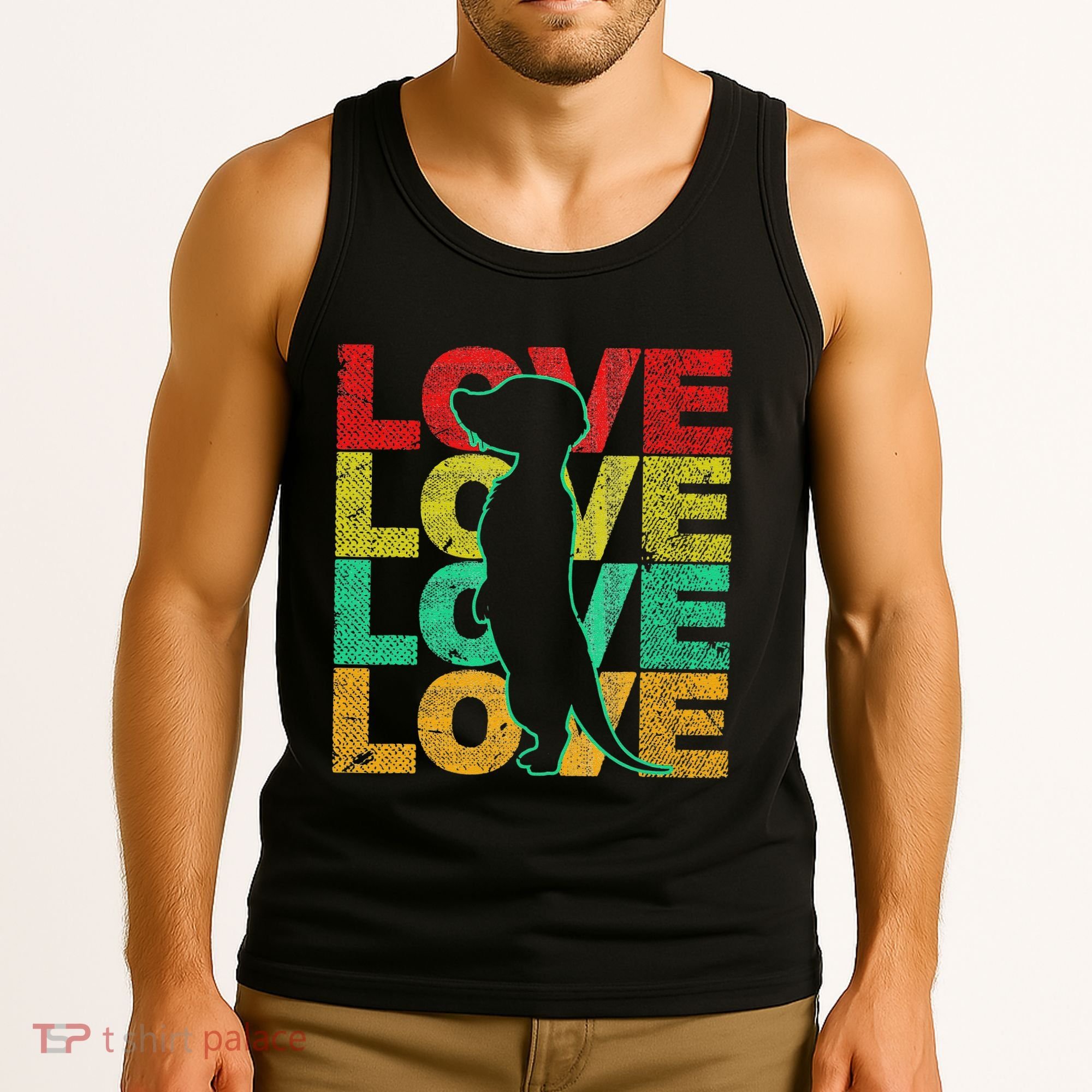 Love Meerkat Suricate Wilderness Africa Animals Zoo Wildlife Tank Top