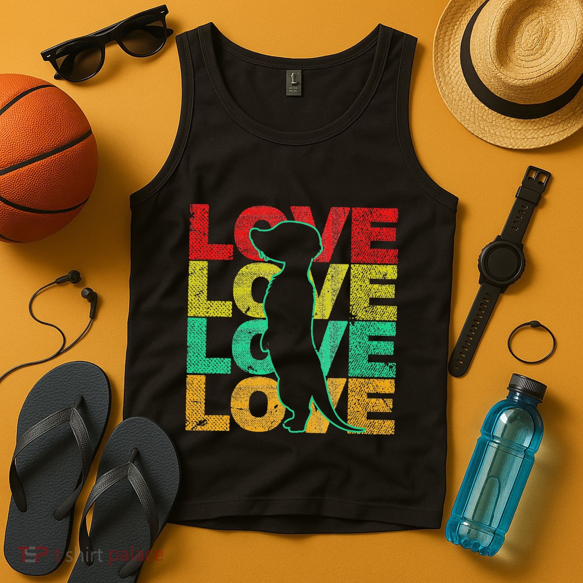 Love Meerkat Suricate Wilderness Africa Animals Zoo Wildlife Tank Top
