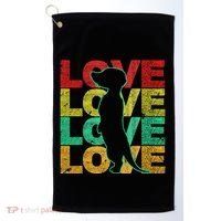 Love Meerkat Suricate Wilderness Africa Animals Zoo Wildlife Golf Towel thumb 0