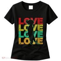 Love Meerkat Suricate Wilderness Africa Animals Zoo Wildlife Women's T-Shirt thumb 0