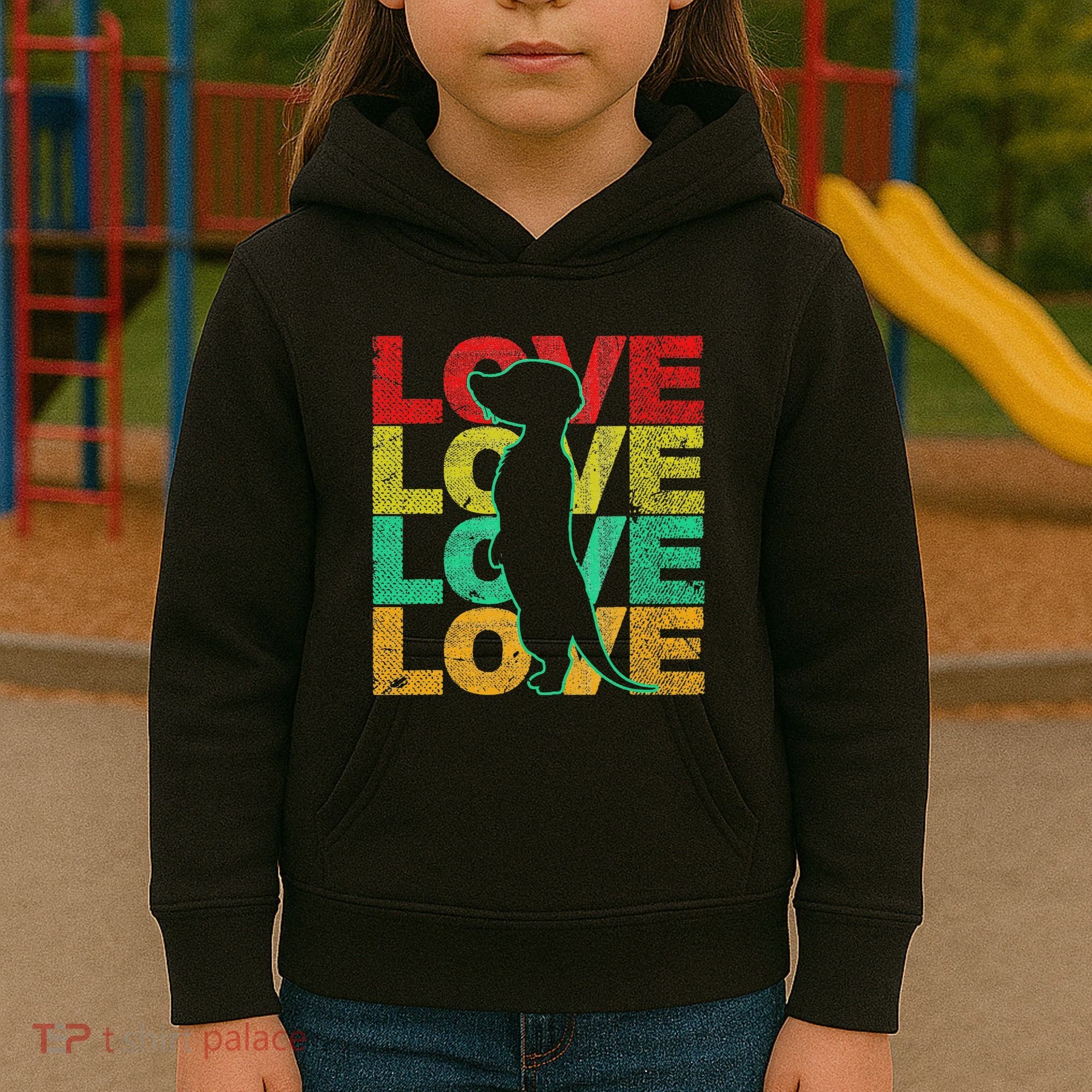 Love Meerkat Suricate Wilderness Africa Animals Zoo Wildlife Kids Hoodie