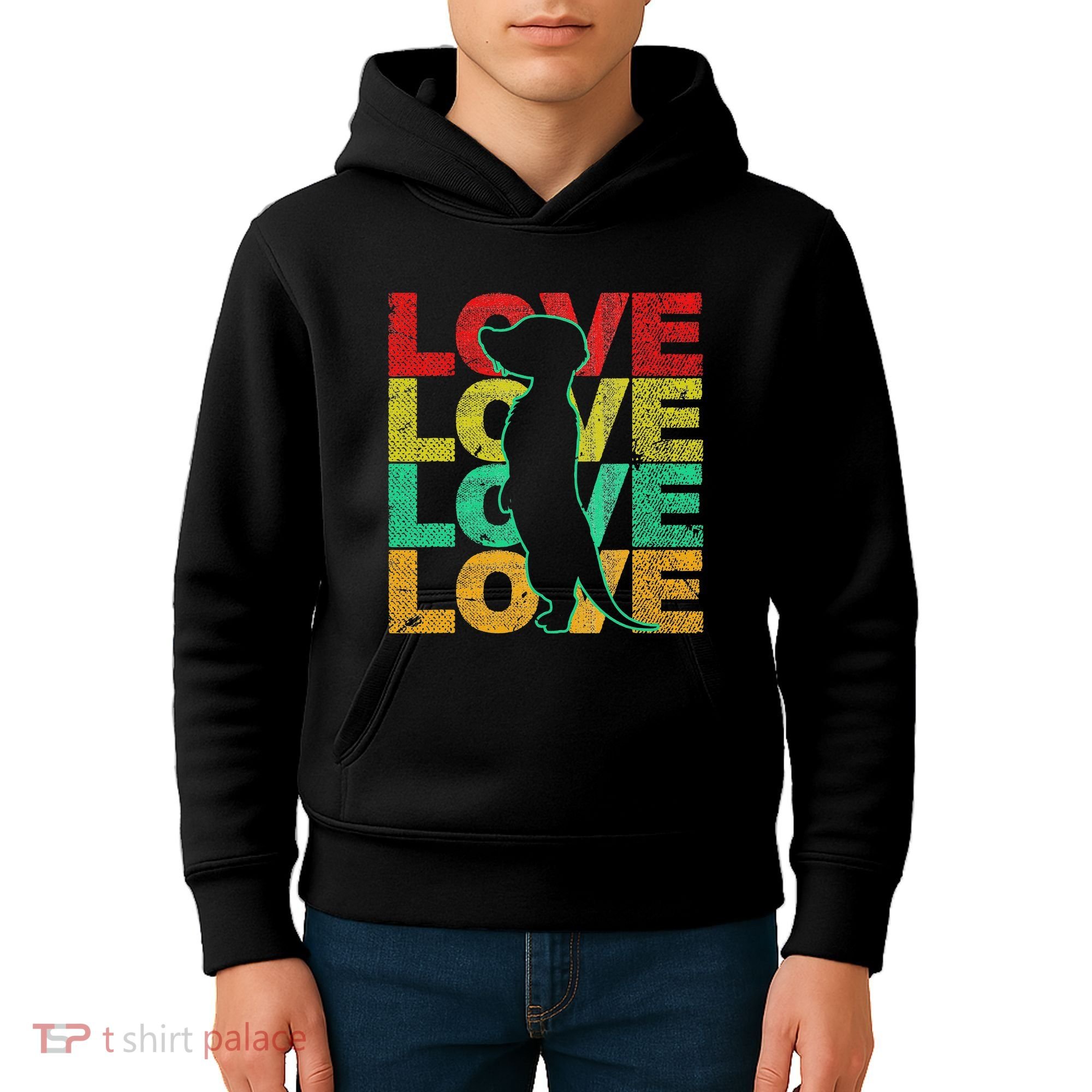 Love Meerkat Suricate Wilderness Africa Animals Zoo Wildlife Kids Hoodie