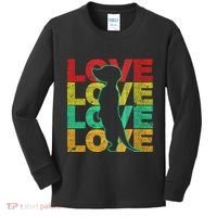 Love Meerkat Suricate Wilderness Africa Animals Zoo Wildlife Kids Long Sleeve Shirt thumb 0