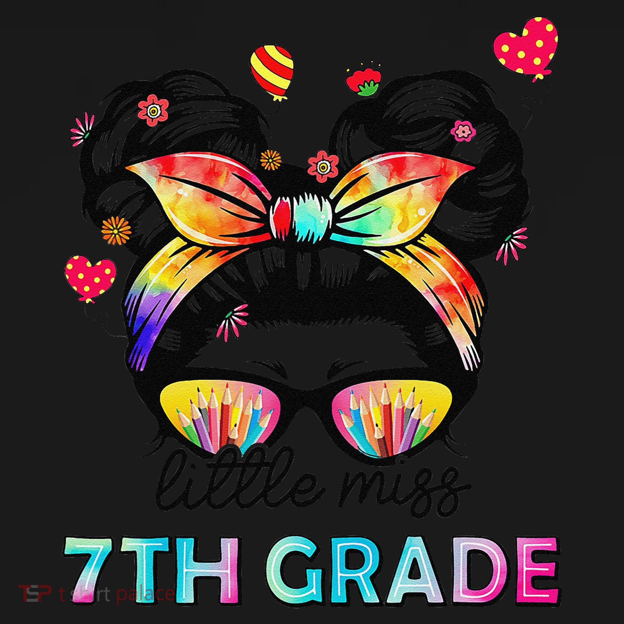 Little Miss Seventh Grade Back To School 7th Grade Girl Gift Pajama Set