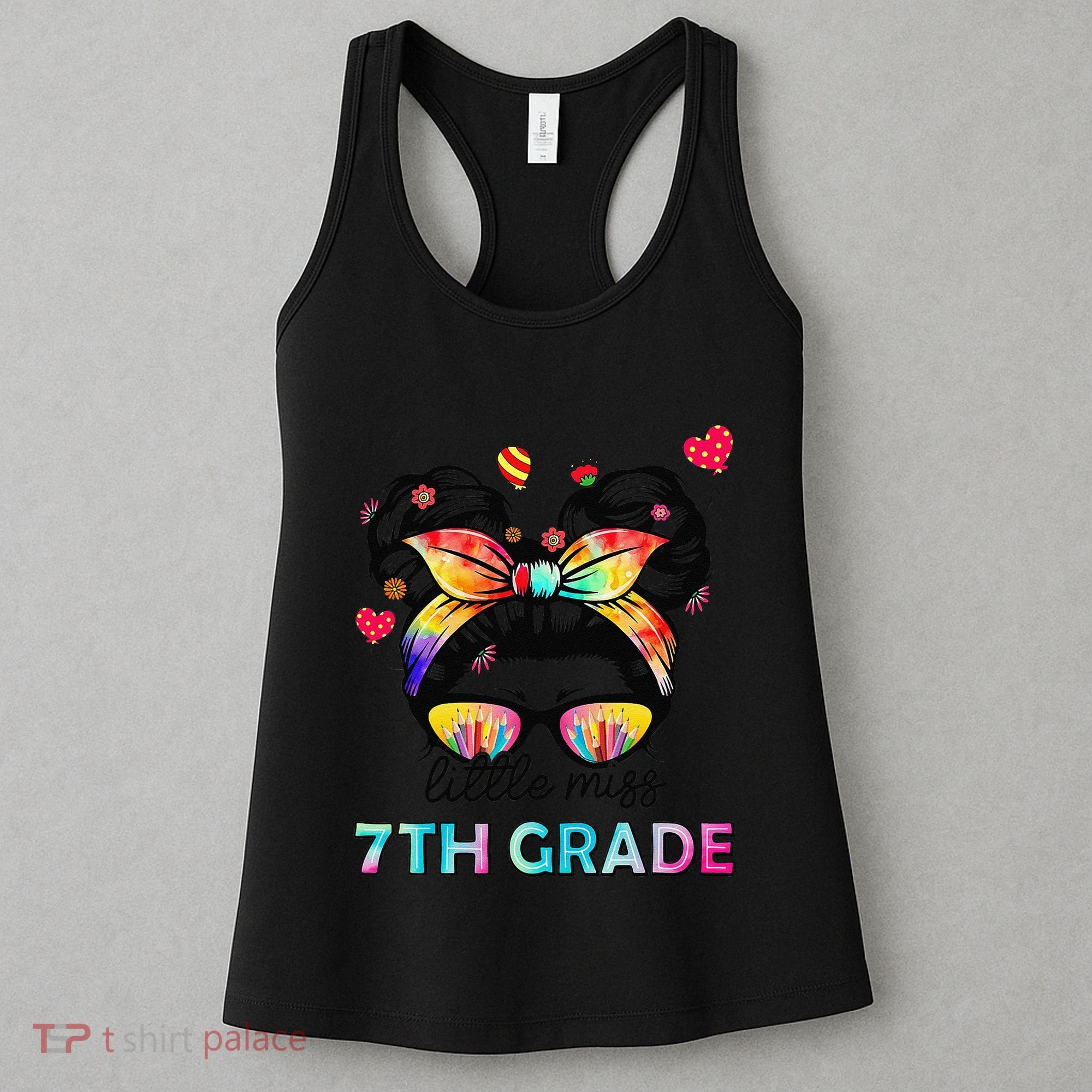 Little Miss Seventh Grade Back To School 7th Grade Girl Gift Women's Tank Top