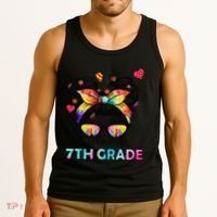Little Miss Seventh Grade Back To School 7th Grade Girl Gift Tank Top thumb 3