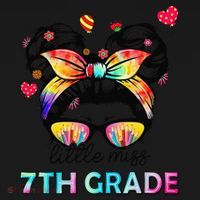 Little Miss Seventh Grade Back To School 7th Grade Girl Gift Visor thumb 3