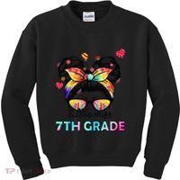 Little Miss Seventh Grade Back To School 7th Grade Girl Gift Kids Sweatshirt thumb 0