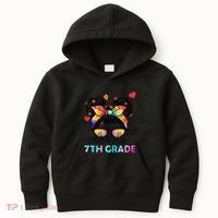 Little Miss Seventh Grade Back To School 7th Grade Girl Gift Kids Hoodie thumb 0