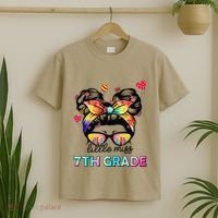 Little Miss Seventh Grade Back To School 7th Grade Girl Gift T-Shirt thumb 2
