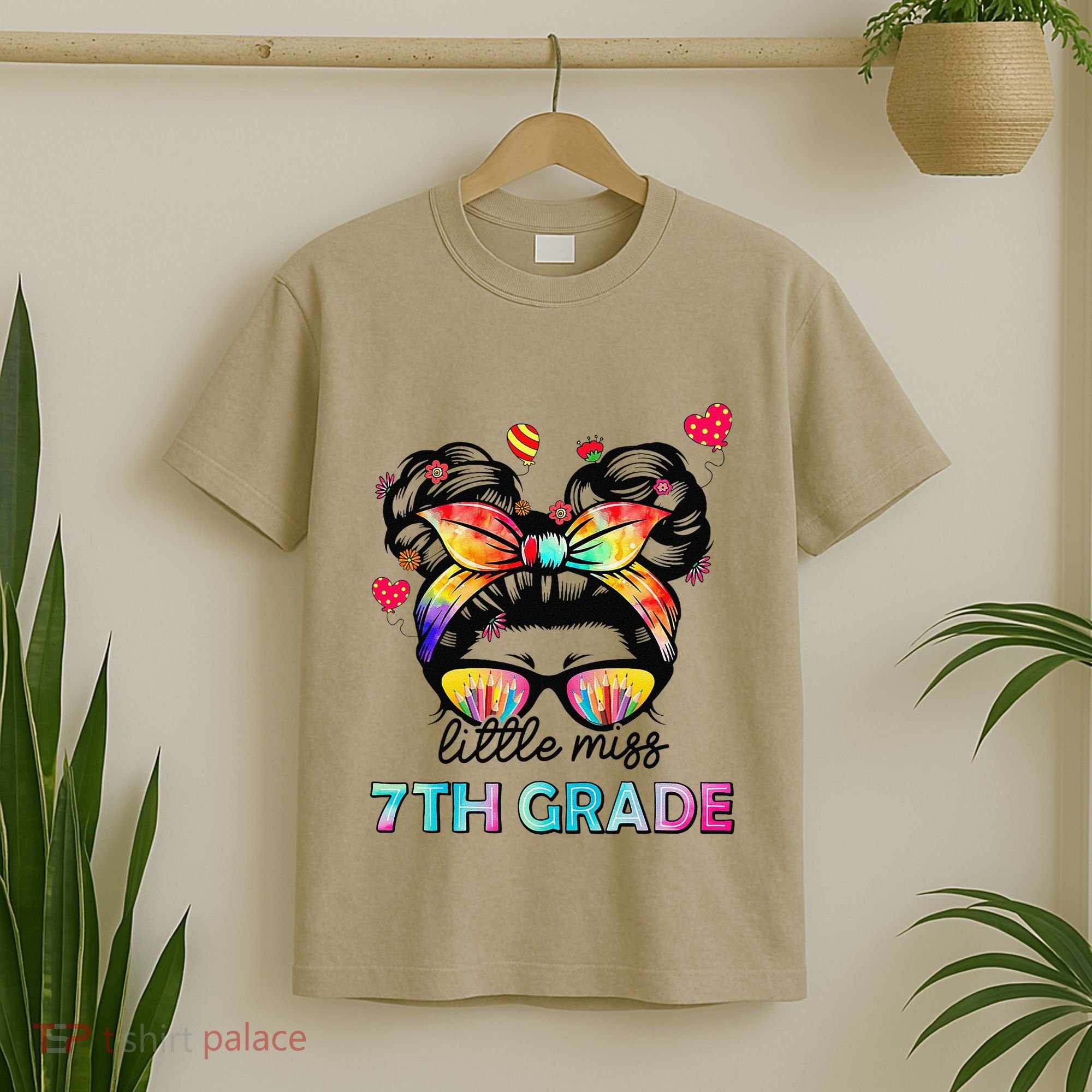 Little Miss Seventh Grade Back To School 7th Grade Girl Gift T-Shirt