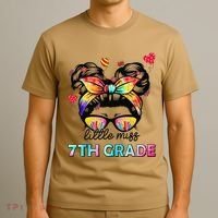 Little Miss Seventh Grade Back To School 7th Grade Girl Gift T-Shirt thumb 3