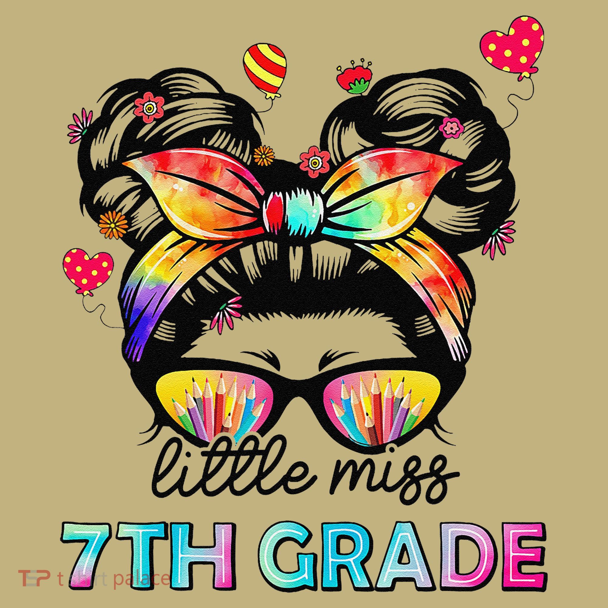 Little Miss Seventh Grade Back To School 7th Grade Girl Gift Mousepad