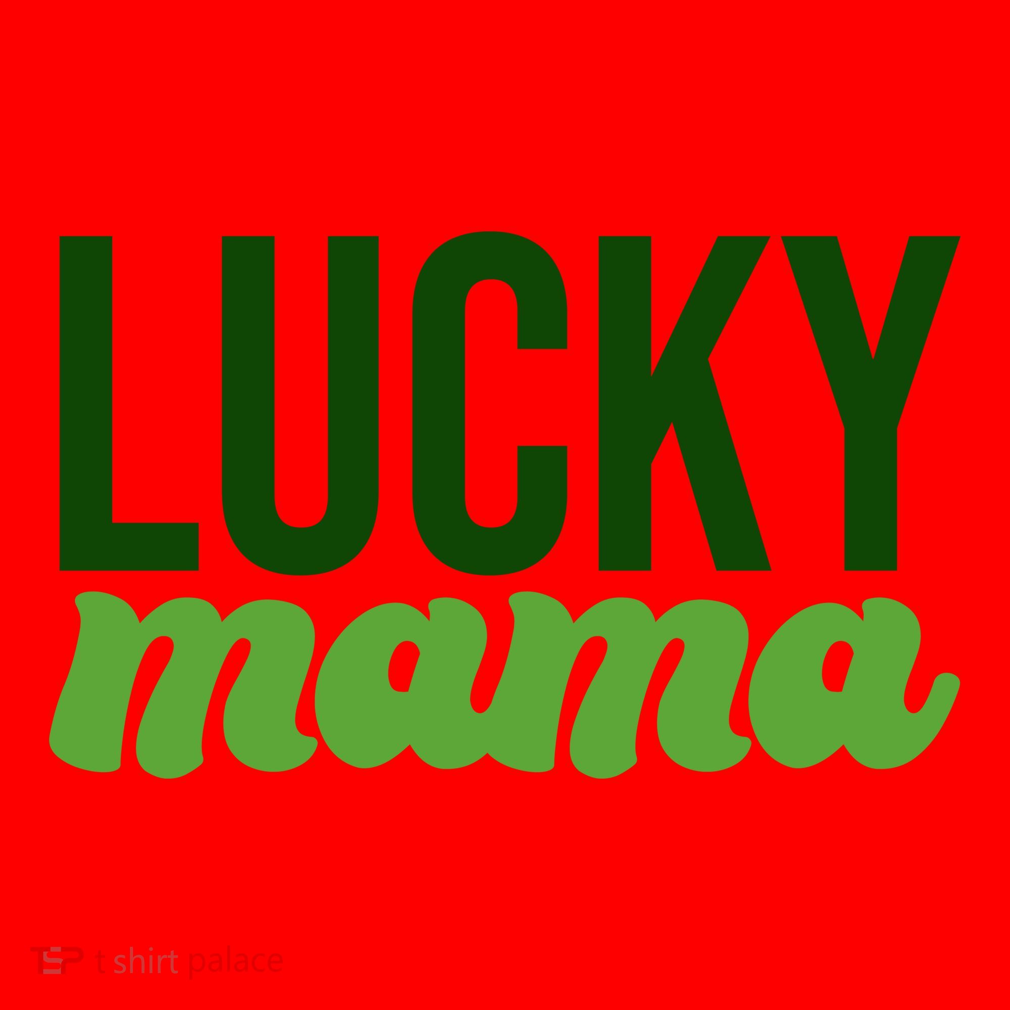 Lucky Mama St Patricks Day Santa Hat