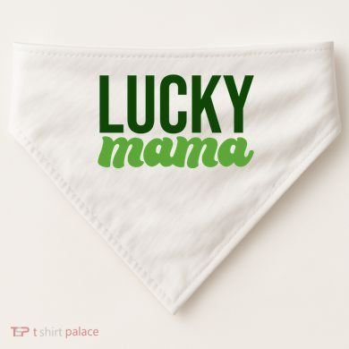 Lucky Mama St Patricks Day USA-Made Doggie Bandana