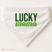 Lucky Mama St Patricks Day USA-Made Doggie Bandana thumb 0