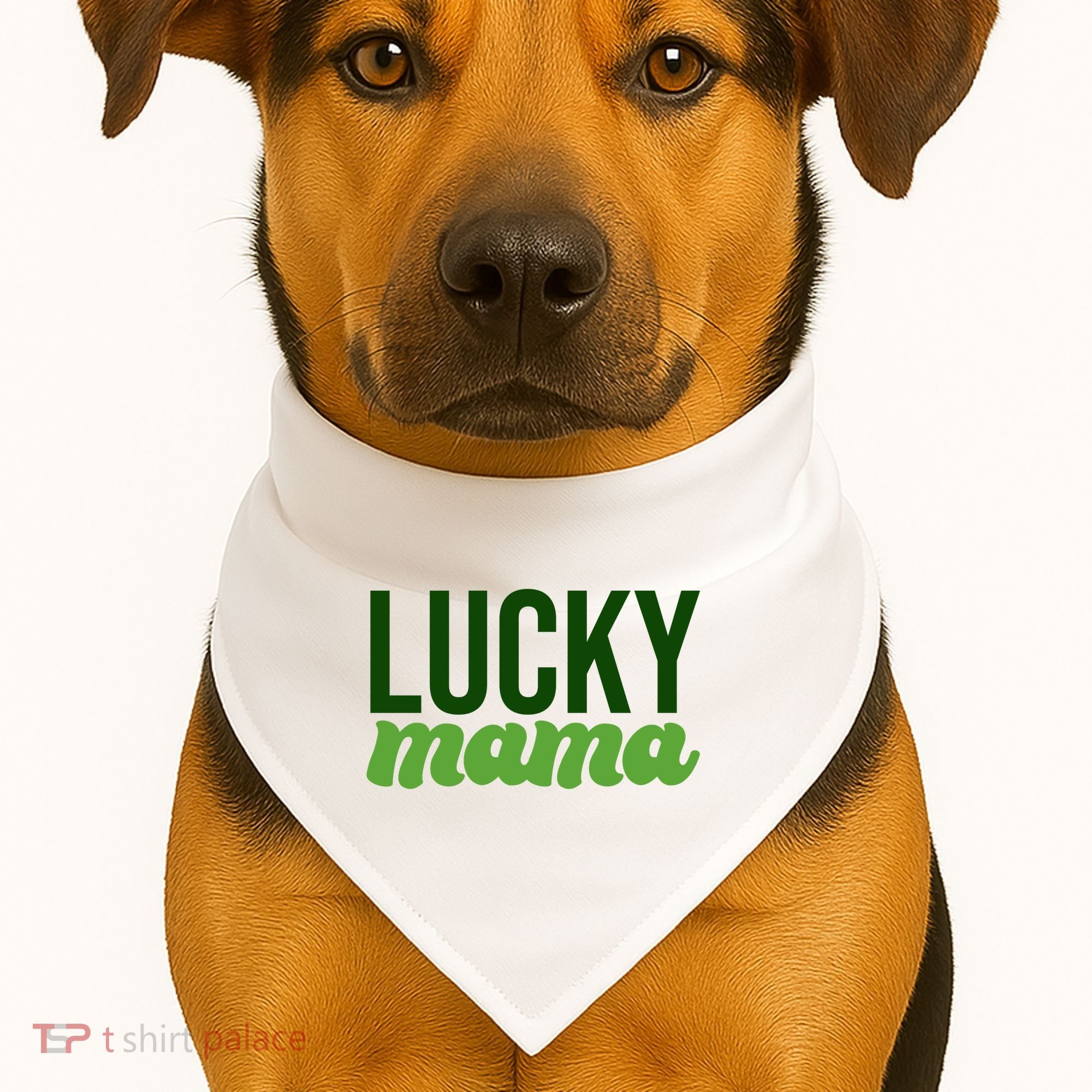 Lucky Mama St Patricks Day USA-Made Doggie Bandana