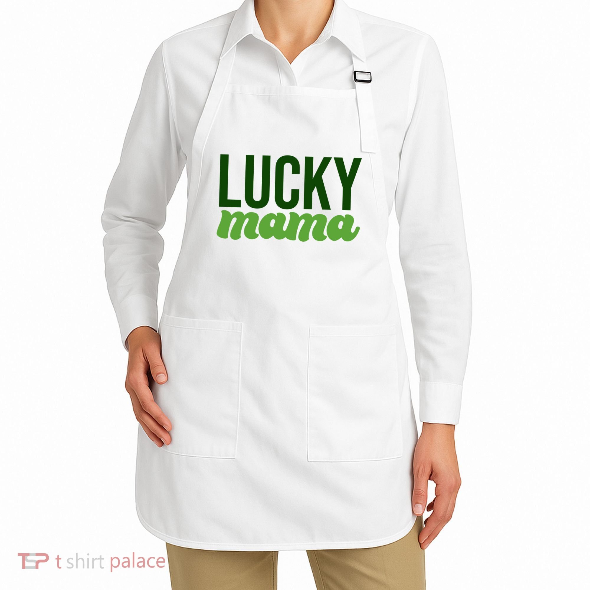 Lucky Mama St Patricks Day Apron