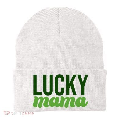 Lucky Mama St Patricks Day Beanie