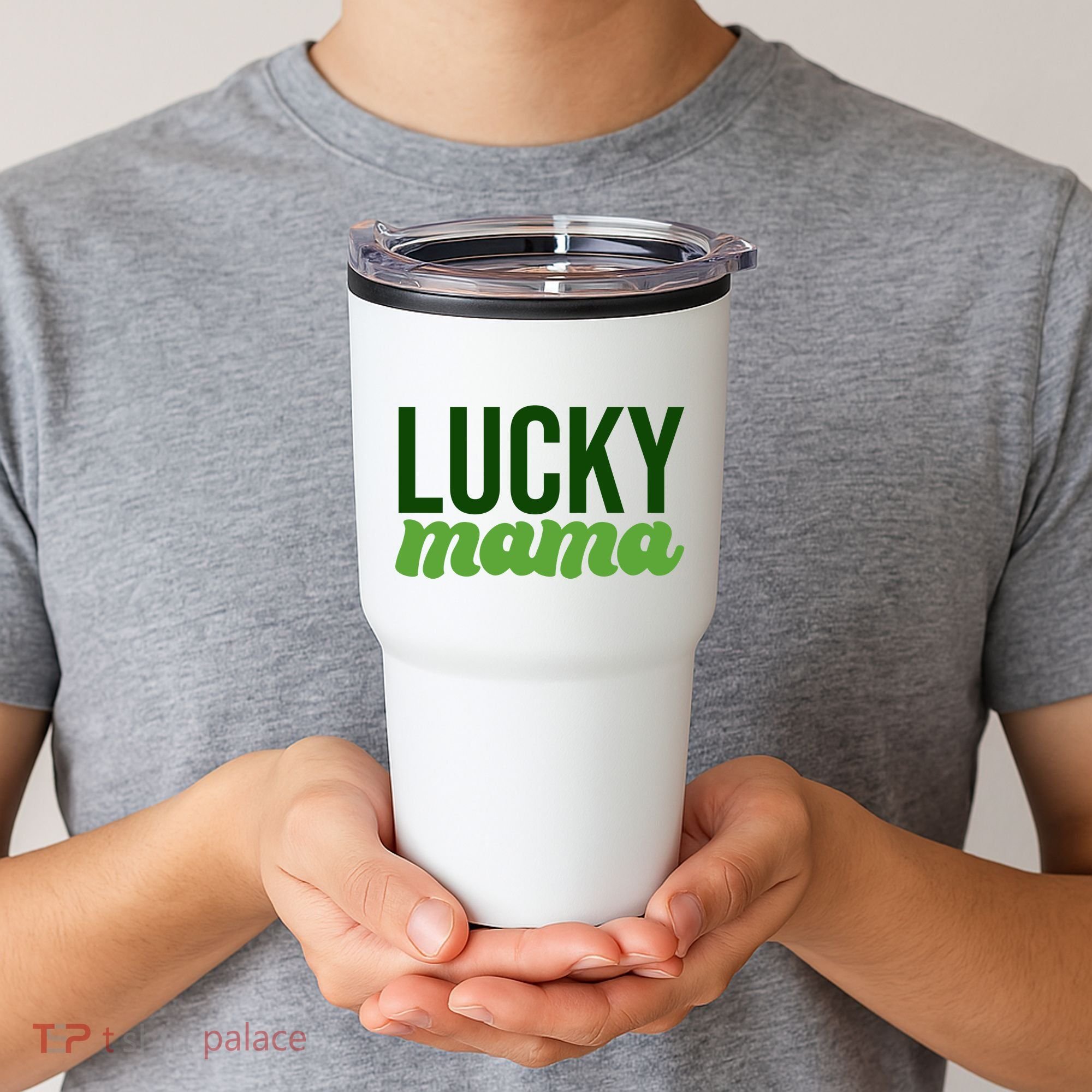 Lucky Mama St Patricks Day Tumbler