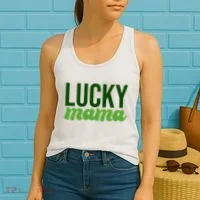 Lucky Mama St Patricks Day Women's Tank Top thumb 2