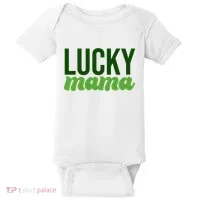 Lucky Mama St Patricks Day Baby Bodysuit thumb 0