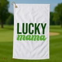 Lucky Mama St Patricks Day Golf Towel thumb 1