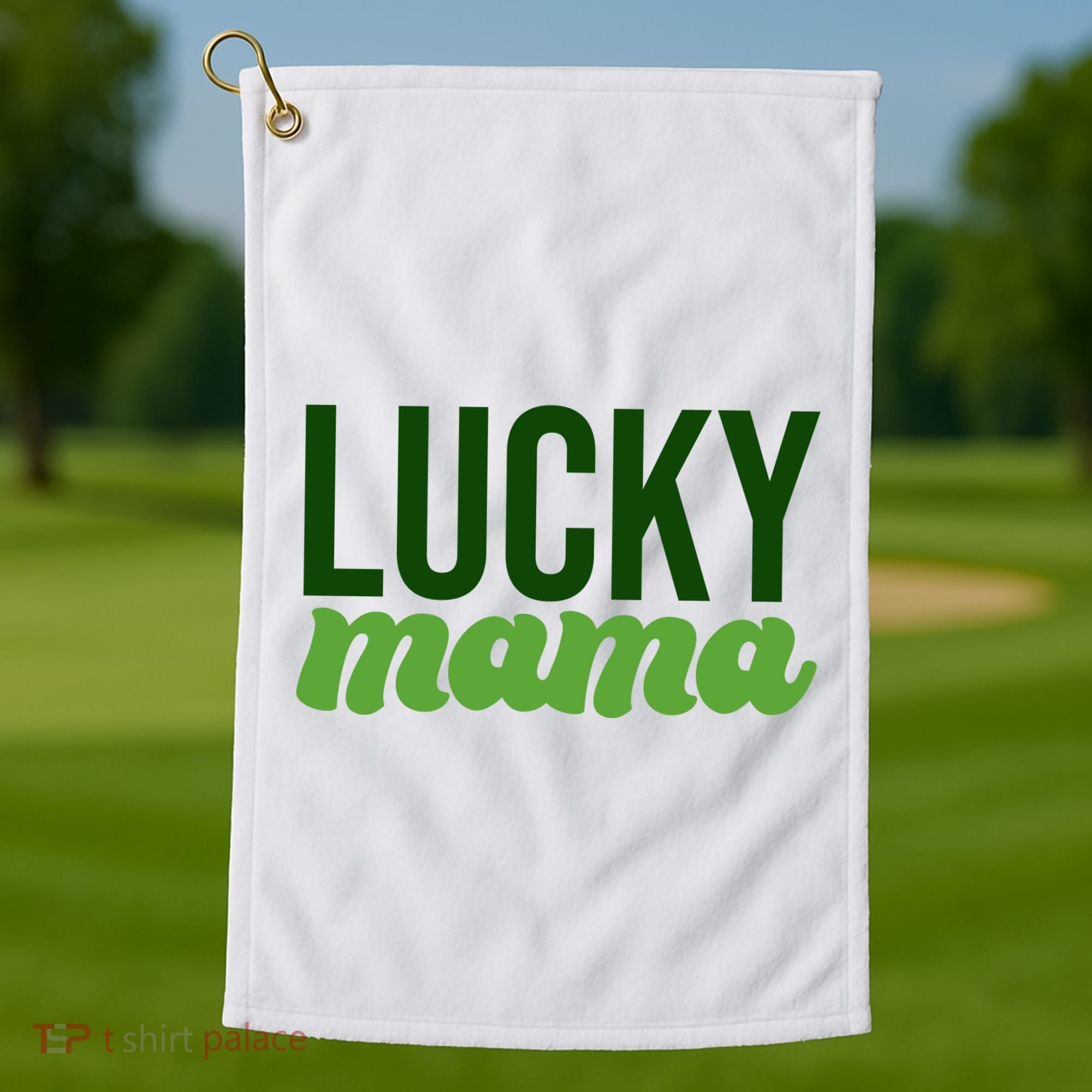 Lucky Mama St Patricks Day Golf Towel