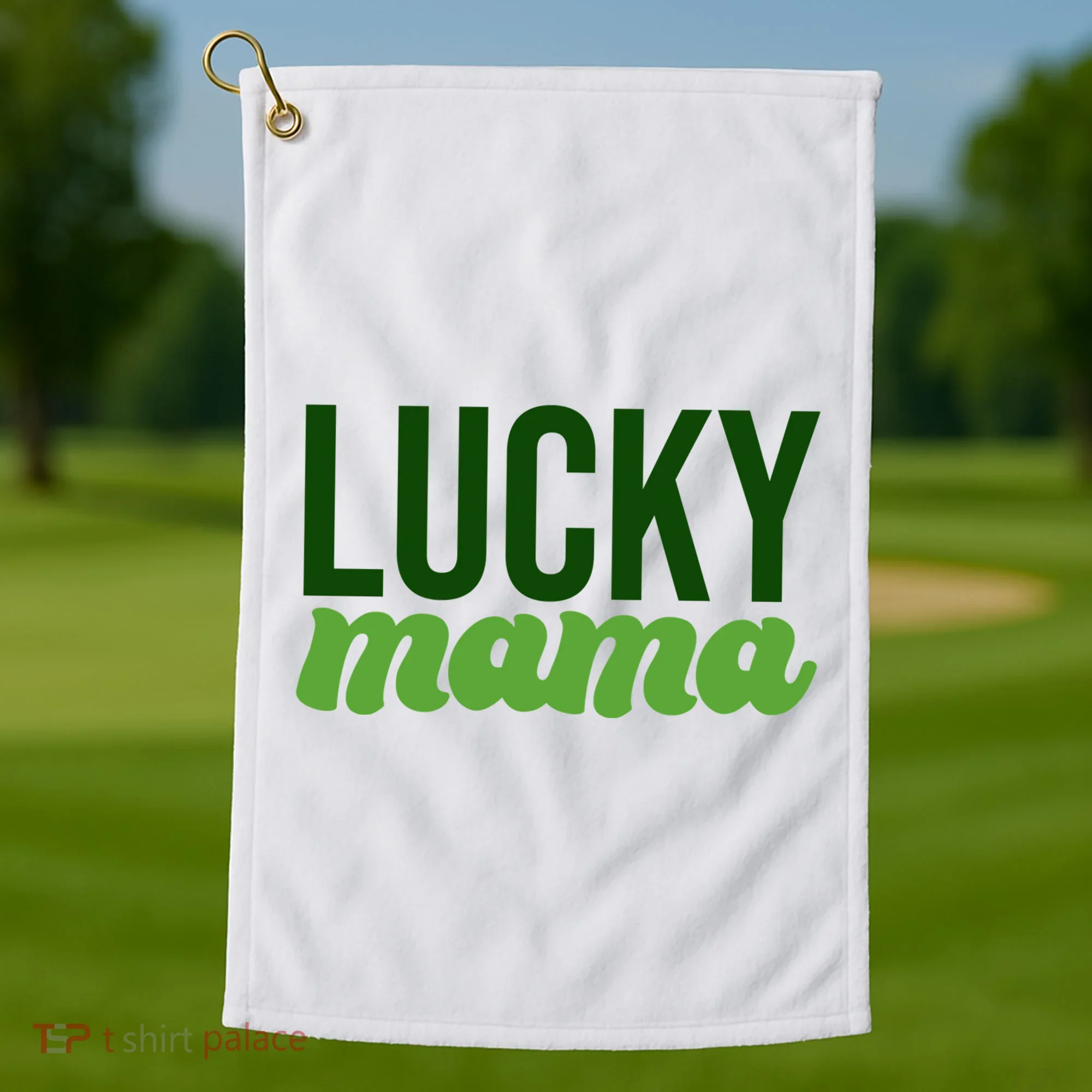 Lucky Mama St Patricks Day Golf Towel