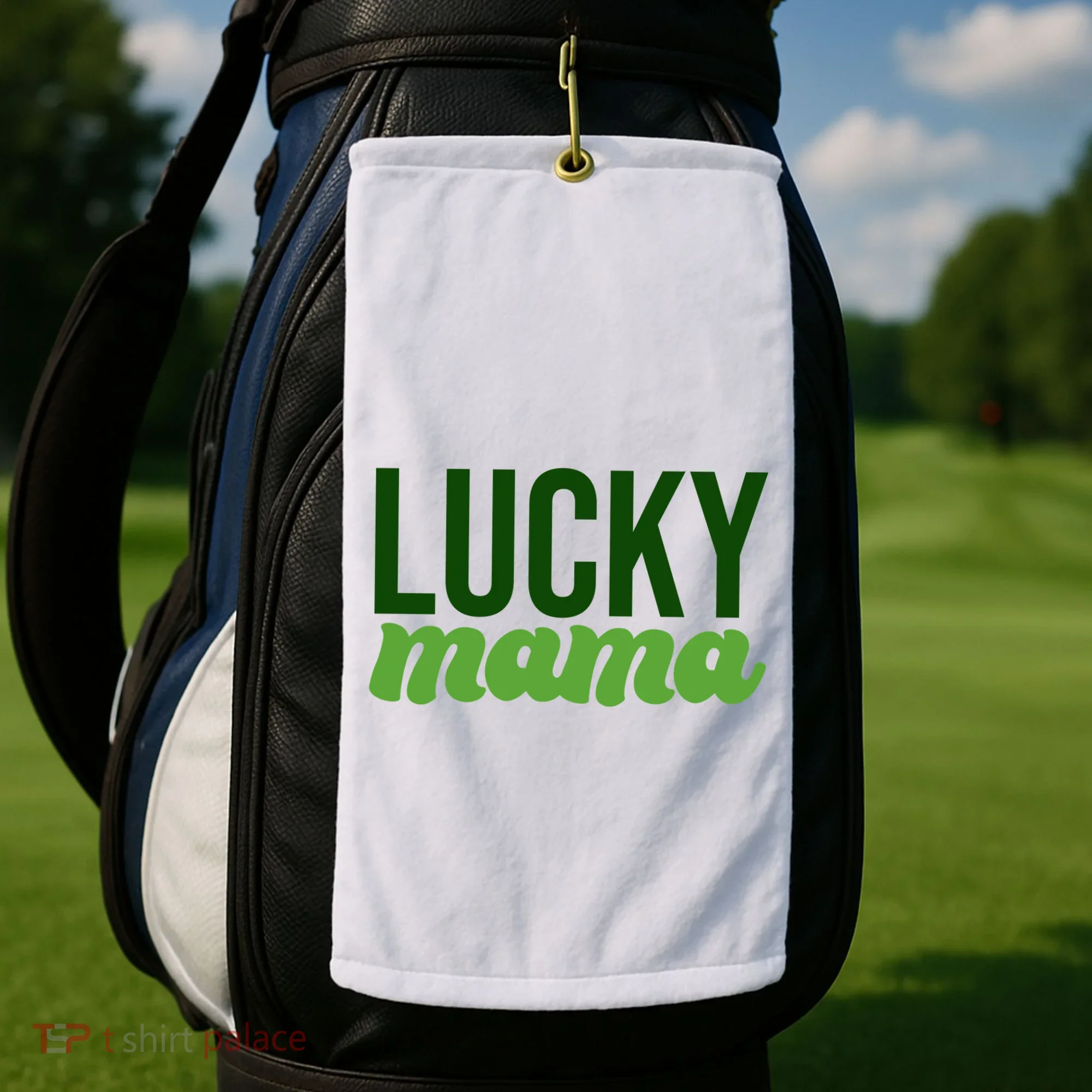 Lucky Mama St Patricks Day Golf Towel