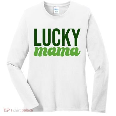 Lucky Mama St Patricks Day Women's Long Sleeve Shirt