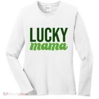 Lucky Mama St Patricks Day Women's Long Sleeve Shirt thumb 0