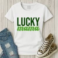 Lucky Mama St Patricks Day Women's T-Shirt thumb 3