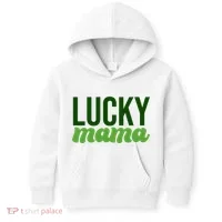 Lucky Mama St Patricks Day Kids Hoodie thumb 0