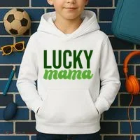 Lucky Mama St Patricks Day Kids Hoodie thumb 2