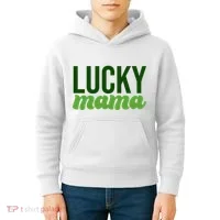 Lucky Mama St Patricks Day Kids Hoodie thumb 4