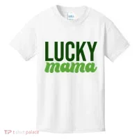 Lucky Mama St Patricks Day Kids T-Shirt thumb 0