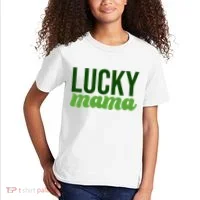 Lucky Mama St Patricks Day Kids T-Shirt thumb 2