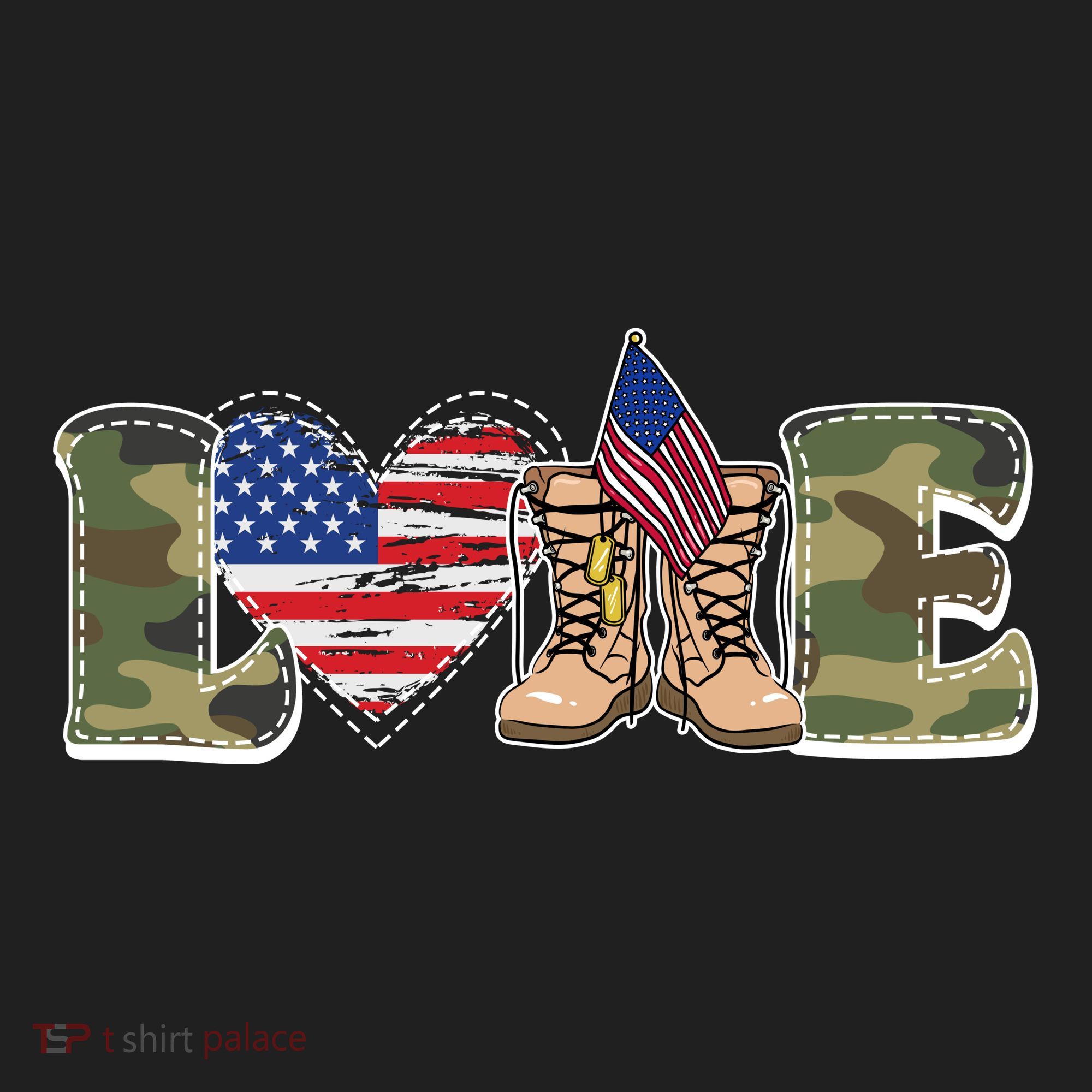 Love Military Support Your Troops And Arm Forces Women's Sweatshirt