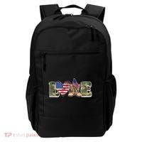 Love Military Support Your Troops And Arm Forces Backpack thumb 0