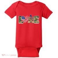 Love Military Support Your Troops And Arm Forces Baby Bodysuit thumb 0