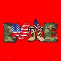 Love Military Support Your Troops And Arm Forces Santa Hat thumb 1