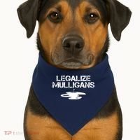 Legalize Mulligans Team Golfer Golfing Quote Saying Funny USA-Made Doggie Bandana thumb 1