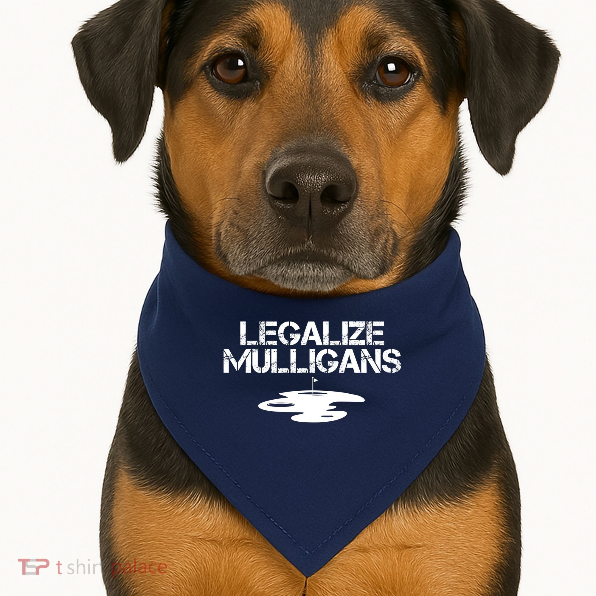 Legalize Mulligans Team Golfer Golfing Quote Saying Funny USA-Made Doggie Bandana