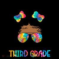 Lil Miss Third Grade Messy Bun Tie Dye African Afro Gift Coffee Mug thumb 5