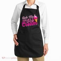 Lick Me Till Ice Cream Funny Ice Cream Love Apron thumb 2
