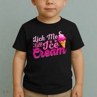 Lick Me Till Ice Cream Funny Ice Cream Love Toddler T-Shirt thumb 2