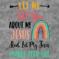 Let Me Tell You About My Jesus Rainbow Christian Toddler Hoodie thumb 2